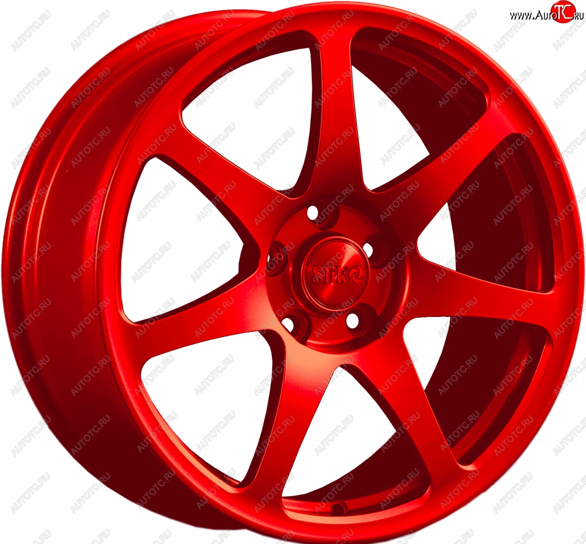 25 599 р. Кованый диск Slik Classic L-722 7.5x17   (Красный (RED))  с доставкой в г. Воронеж