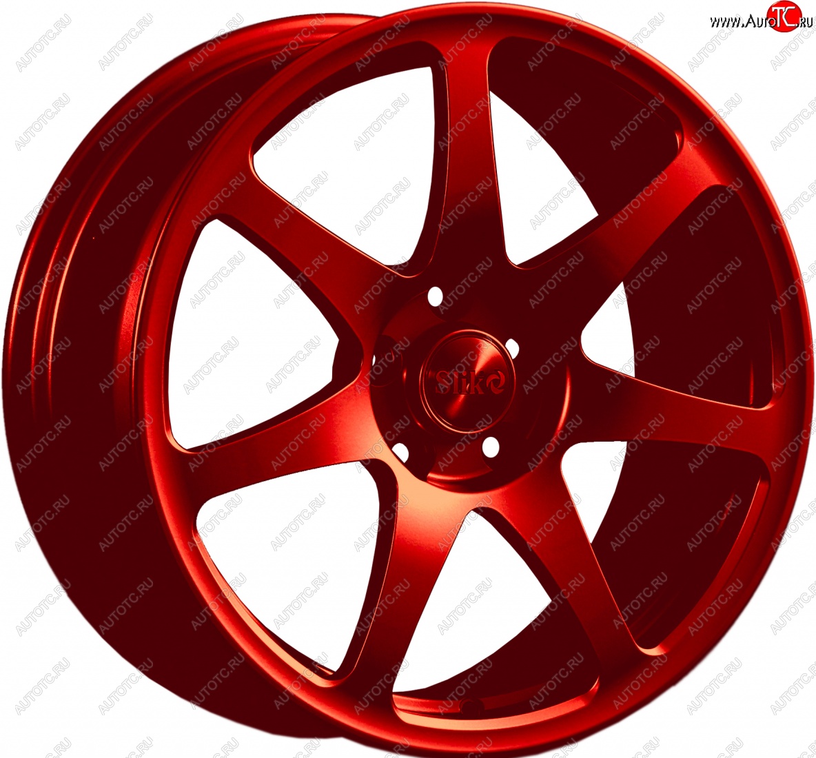 25 599 р. Кованый диск Slik Classic L-722 7.5x17   (Candy алый)  с доставкой в г. Воронеж