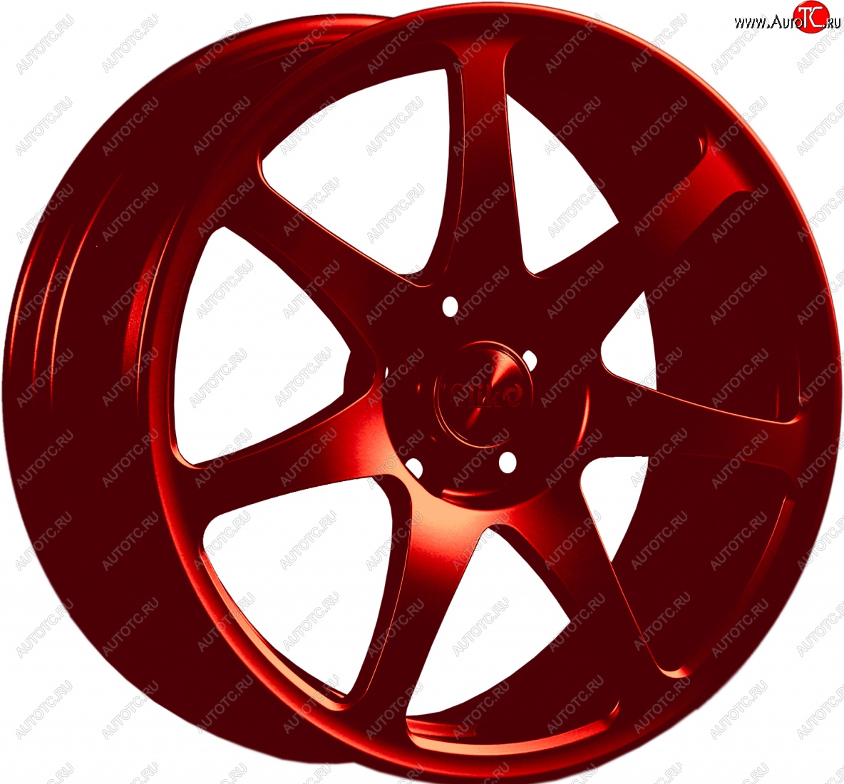 25 599 р. Кованый диск Slik Classic L-722 7.5x17   (Candy красный (Candy RED))  с доставкой в г. Воронеж