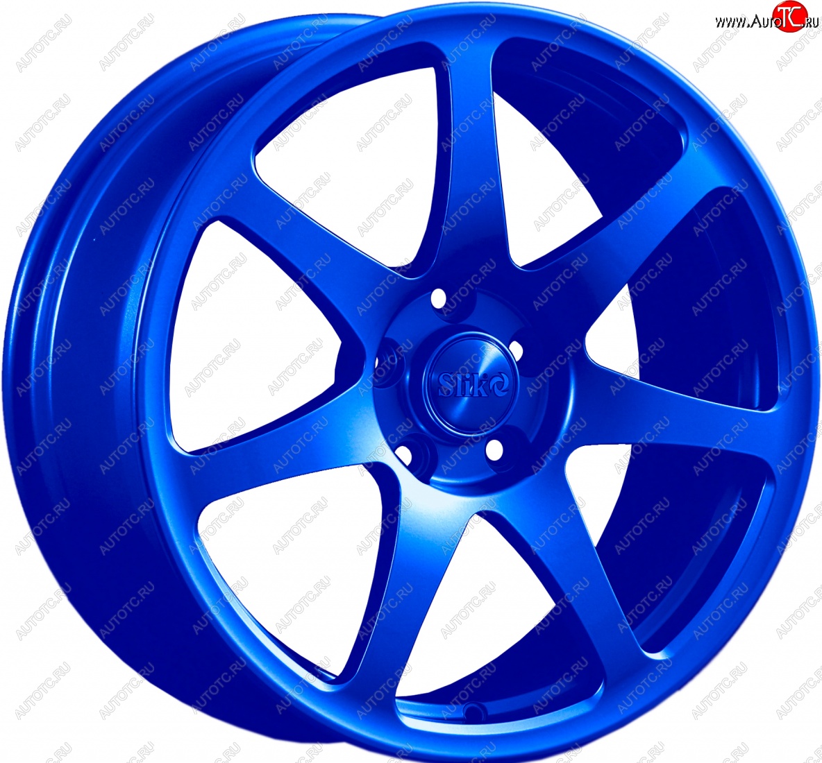 25 599 р. Кованый диск Slik Classic L-722 7.5x17   (Candy синий (Candy BLUE))  с доставкой в г. Воронеж
