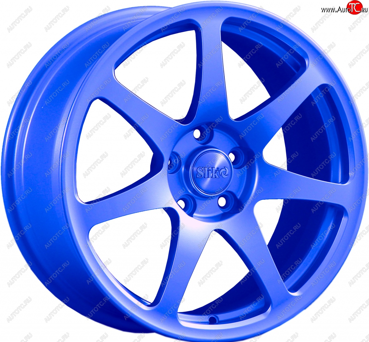 25 599 р. Кованый диск Slik Classic L-722 7.5x17   (Синий (BLUE))  с доставкой в г. Воронеж