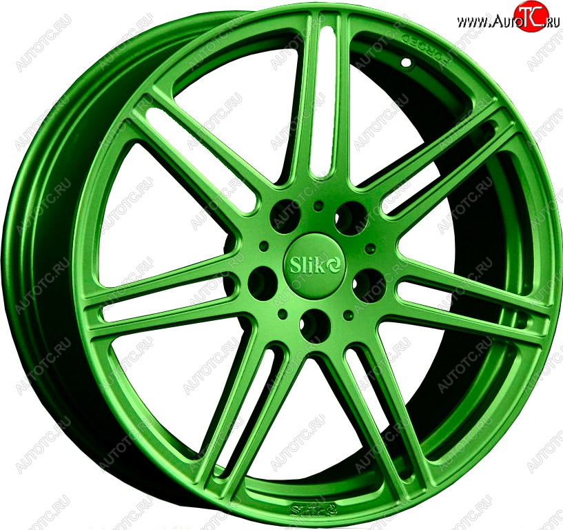 20 749 р. Кованый диск Slik PREMIUM L-724 7.5x17   (RAL 6038 ярко-зеленый (6038))  с доставкой в г. Воронеж