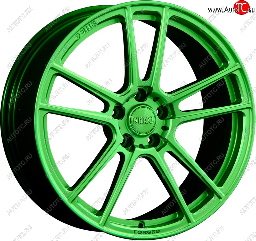 20 099 р. Кованый диск Slik PREMIUM L-727 7.5x17   (RAL 6038 ярко-зеленый (6038))  с доставкой в г. Воронеж