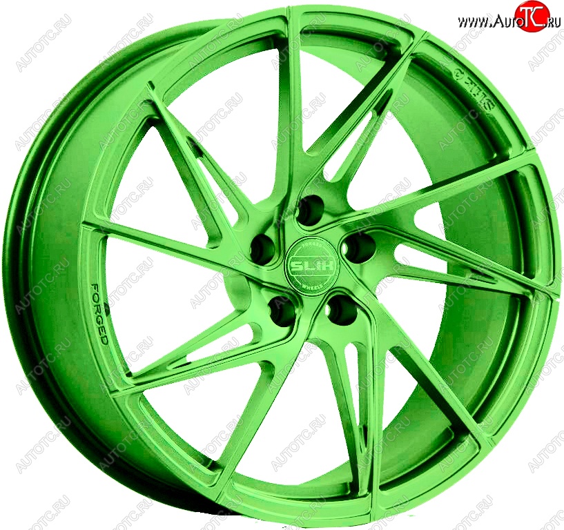 25 999 р. Кованый диск Slik PREMIUM L-739 7.5x17   (RAL 6038 ярко-зеленый (6038))  с доставкой в г. Воронеж
