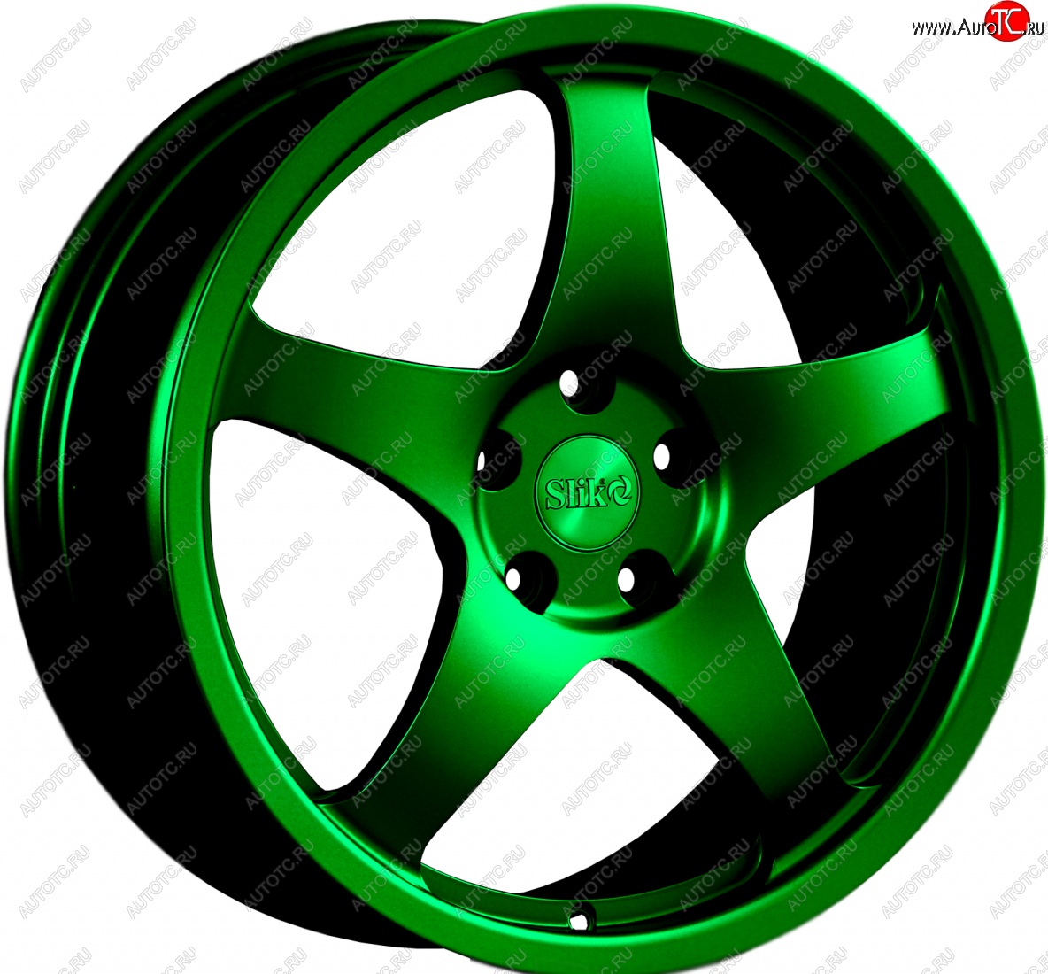 22 299 р. Кованый диск Slik Classic L-806 8.5x18   (Зеленый (GREEEN))  с доставкой в г. Воронеж