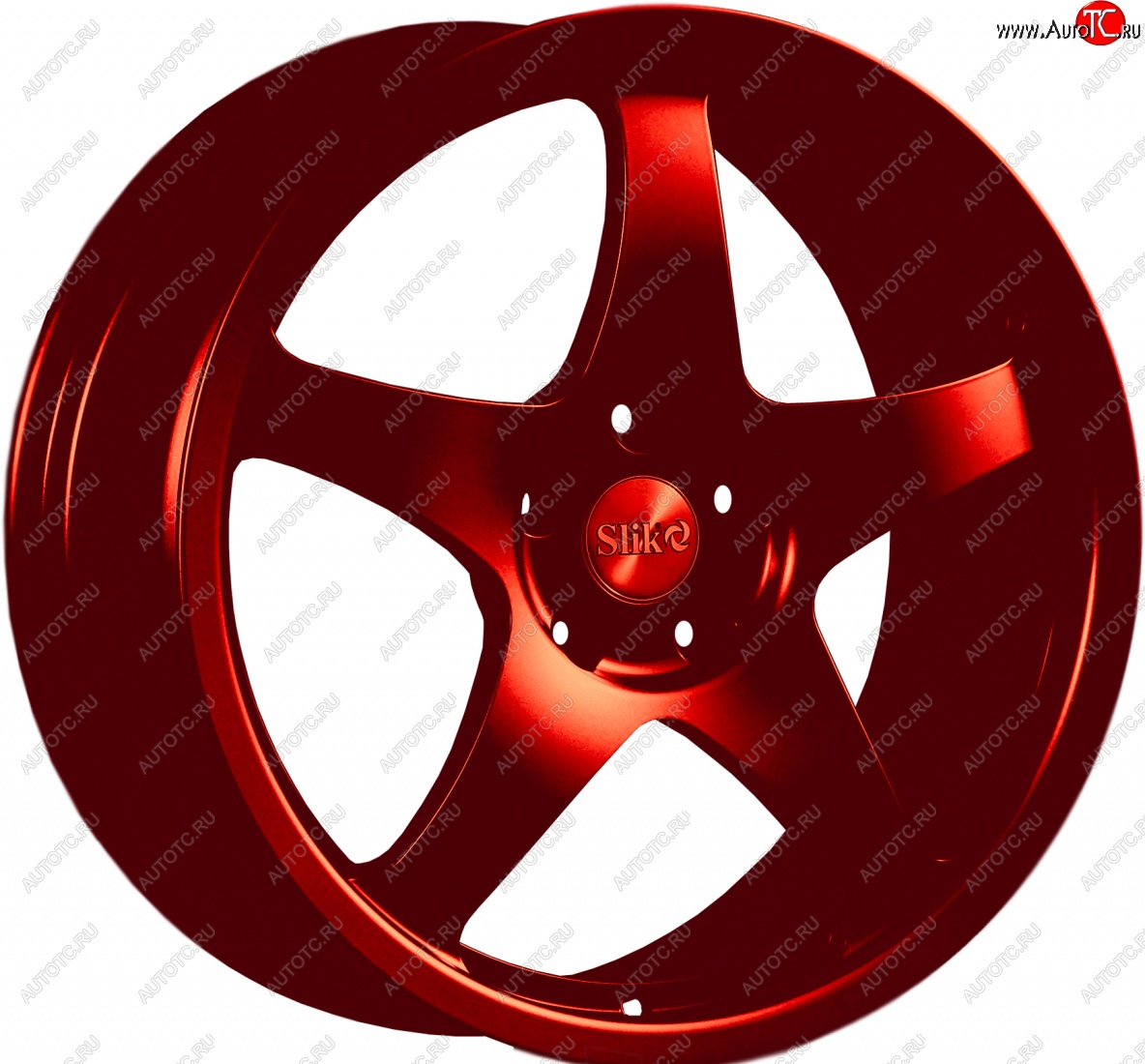 22 299 р. Кованый диск Slik Classic L-806 8.5x18   (Candy красный (Candy RED))  с доставкой в г. Воронеж