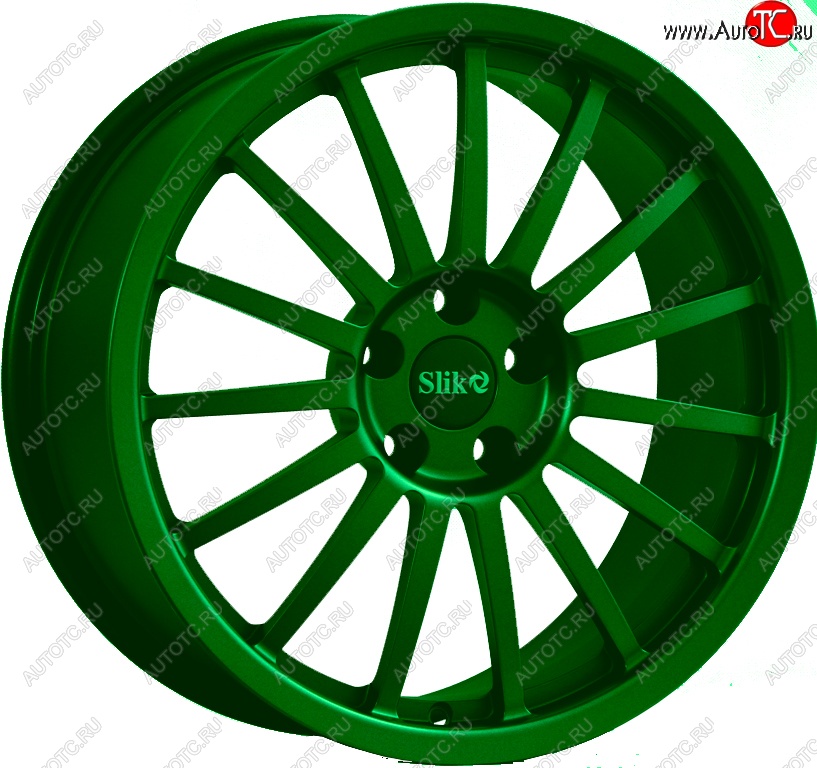 22 299 р. Кованый диск Slik Classic L-808 8.5x18   (Зеленый (GREEEN))  с доставкой в г. Воронеж