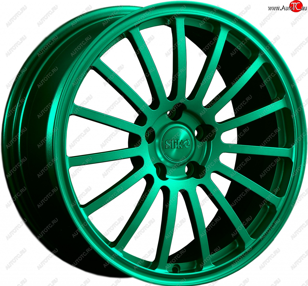 28 099 р. Кованый диск Slik Classic L-810 8.0x18   (Candy изумрудно-зеленый (Candy Green))  с доставкой в г. Воронеж