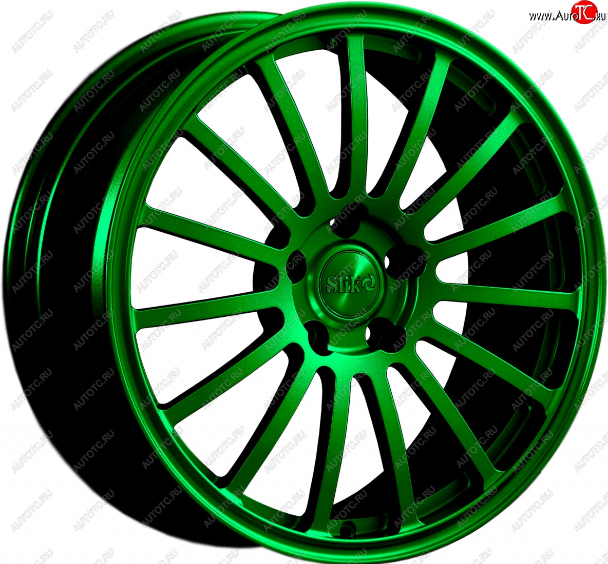 28 099 р. Кованый диск Slik Classic L-810 8.0x18   (Зеленый (GREEEN))  с доставкой в г. Воронеж