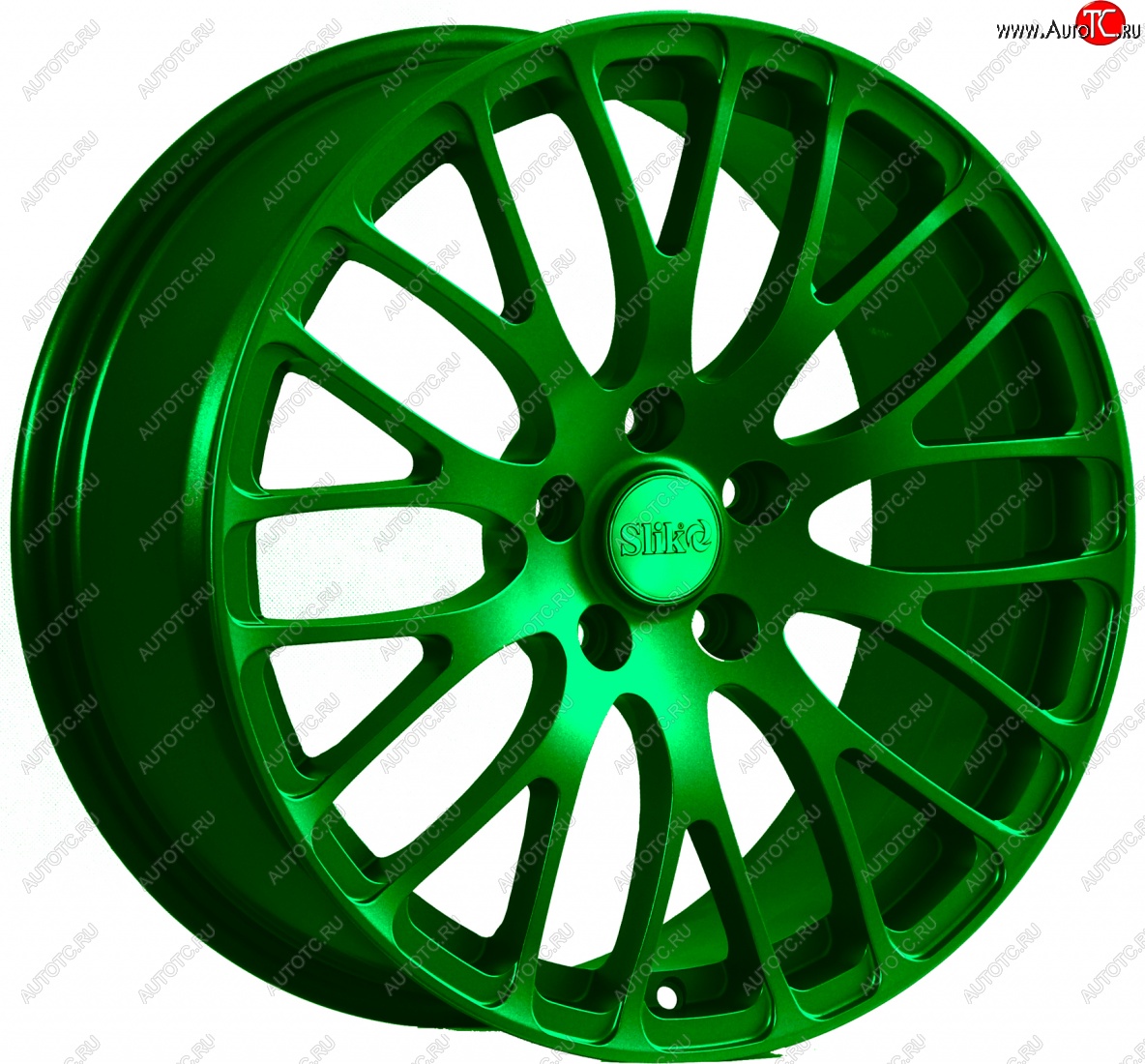 22 299 р. Кованый диск Slik Classic L-813 8.5x18   (Зеленый (GREEEN))  с доставкой в г. Воронеж