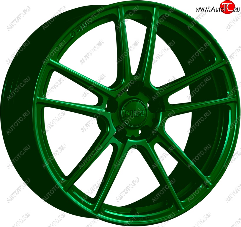 35 499 р. Кованый диск Slik PREMIUM L-817 8.0x18   (Зеленый (GREEEN))  с доставкой в г. Воронеж