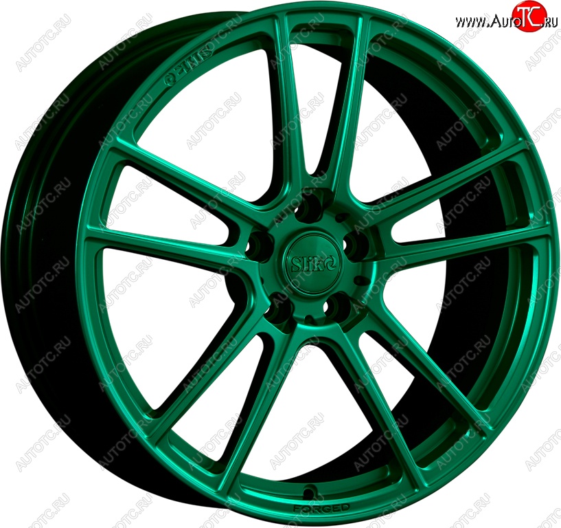 35 499 р. Кованый диск Slik PREMIUM L-817 8.0x18   (Candy изумрудно-зеленый (Candy Green))  с доставкой в г. Воронеж