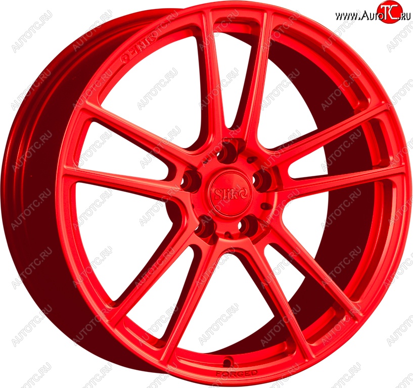 35 499 р. Кованый диск Slik PREMIUM L-817 8.0x18   (RAL 3026 ярко алый (3026))  с доставкой в г. Воронеж