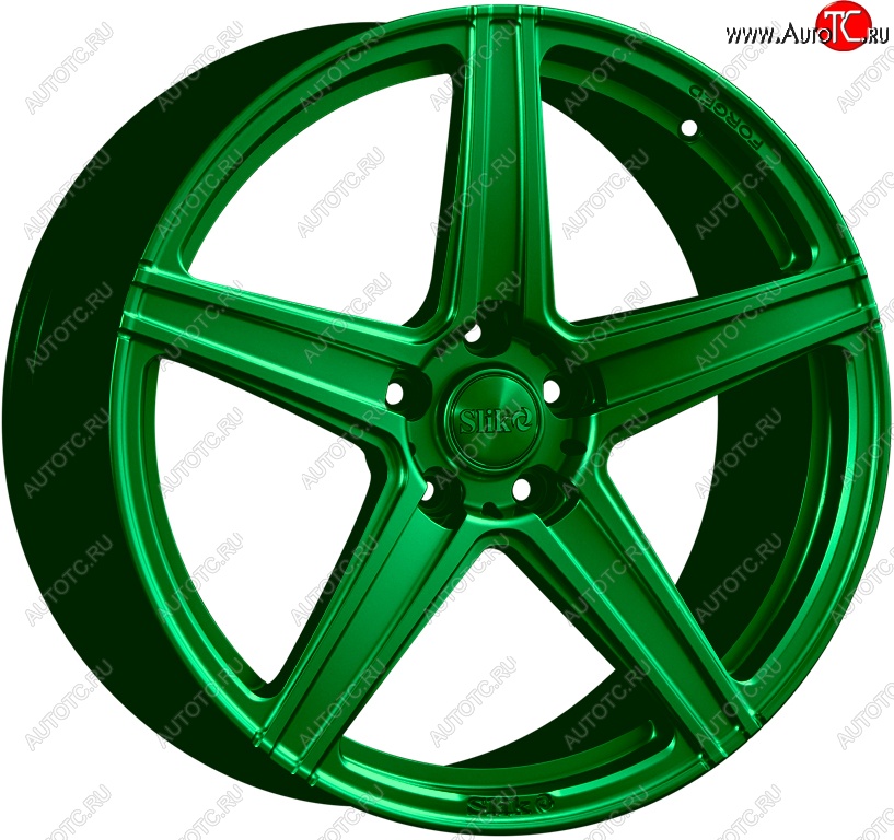 35 499 р. Кованый диск Slik PREMIUM L-819 8.0x18   (Зеленый (GREEEN))  с доставкой в г. Воронеж