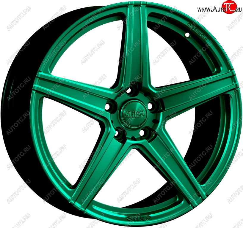 35 499 р. Кованый диск Slik PREMIUM L-819 8.5x18   (Candy изумрудно-зеленый (Candy Green))  с доставкой в г. Воронеж
