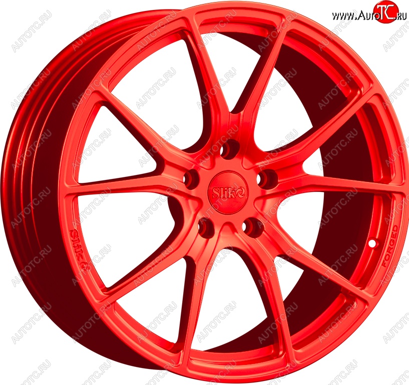 35 499 р. Кованый диск Slik PREMIUM L-827 8.0x18   (RAL 3026 ярко алый (3026))  с доставкой в г. Воронеж