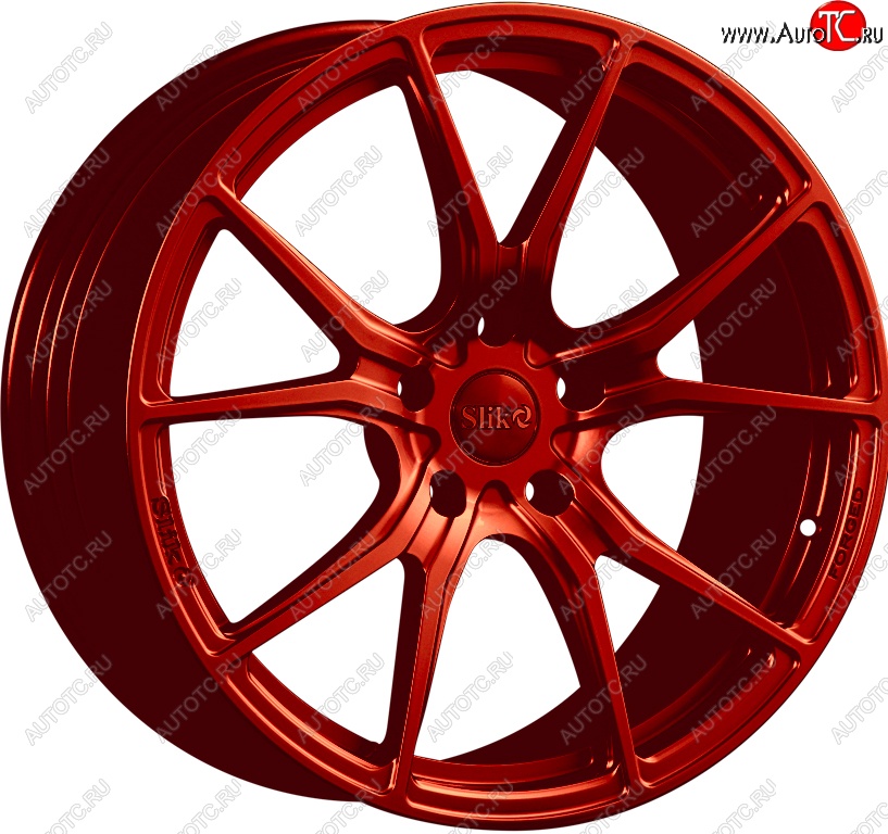 35 499 р. Кованый диск Slik PREMIUM L-827 8.0x18   (Candy красный (Candy RED))  с доставкой в г. Воронеж
