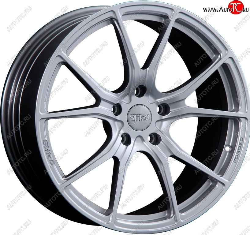 35 499 р. Кованый диск Slik PREMIUM L-827 8.0x18   (Графит глянцевый (GM))  с доставкой в г. Воронеж