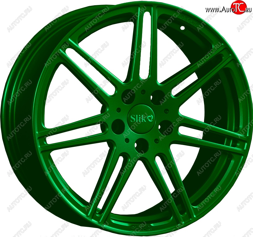 35 499 р. Кованый диск Slik PREMIUM L-828 8.0x18   (Зеленый (GREEEN))  с доставкой в г. Воронеж