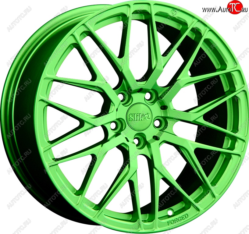 35 499 р. Кованый диск Slik PREMIUM L-829 8.5x18   (RAL 6038 ярко-зеленый (6038))  с доставкой в г. Воронеж
