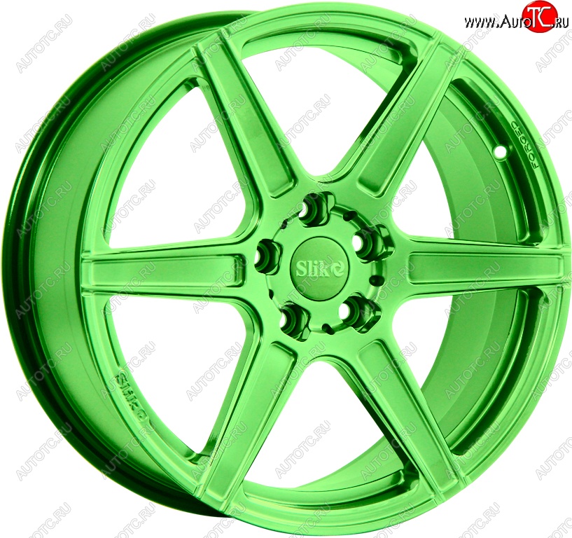 35 499 р. Кованый диск Slik PREMIUM L-832 8.5x18   (RAL 6038 ярко-зеленый (6038))  с доставкой в г. Воронеж