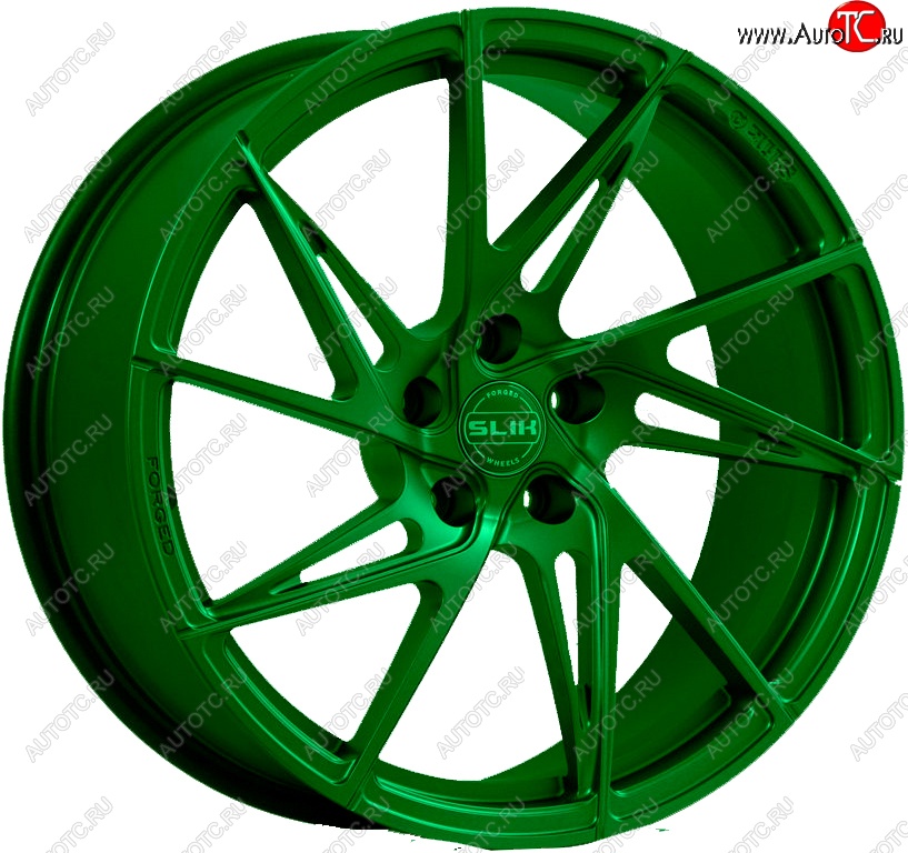 35 499 р. Кованый диск Slik PREMIUM L-836 8.0x18   (Зеленый (GREEEN))  с доставкой в г. Воронеж