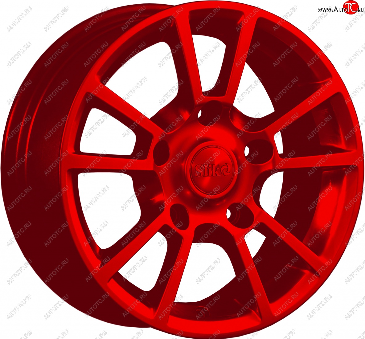 15 249 р. Кованый диск Slik Classic L-87 6.5x15   (Красный (RED))  с доставкой в г. Воронеж