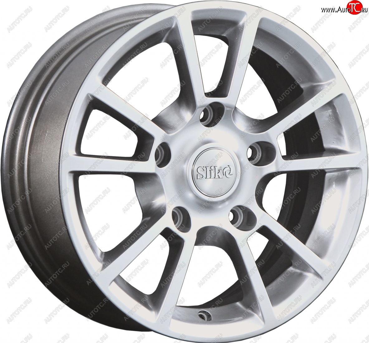 15 249 р. Кованый диск Slik Classic L-87 6.5x15   (Ярко блестящее серебро (HPB))  с доставкой в г. Воронеж
