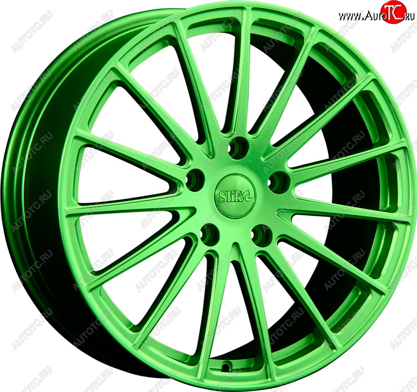 35 799 р. Кованый диск Slik PREMIUM L-912 9.0x19   (RAL 6038 ярко-зеленый (6038))  с доставкой в г. Воронеж