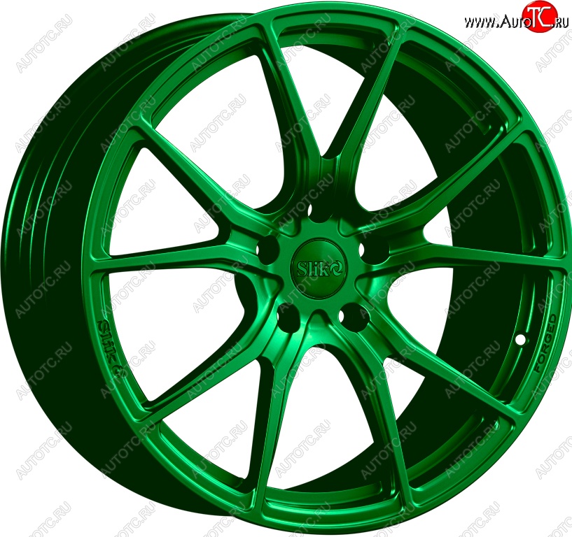 43 319 р. Кованый диск Slik PREMIUM L-916 8.5x19   (Зеленый (GREEEN))  с доставкой в г. Воронеж