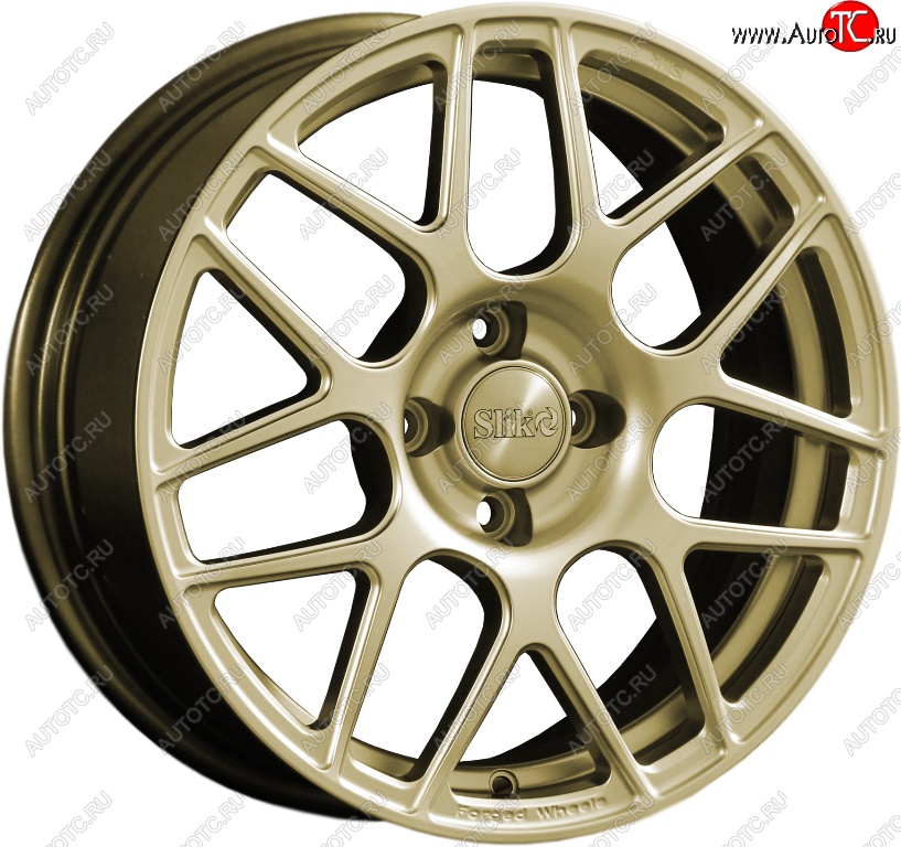 19 449 р. Кованый диск Slik premium R16x6.5 Золотой (G) 6.5x16 Nissan Teana 1 J31 дорестайлинг (2003-2005) 5x114.3xDIA66.1xET45.0 (Цвет: G)