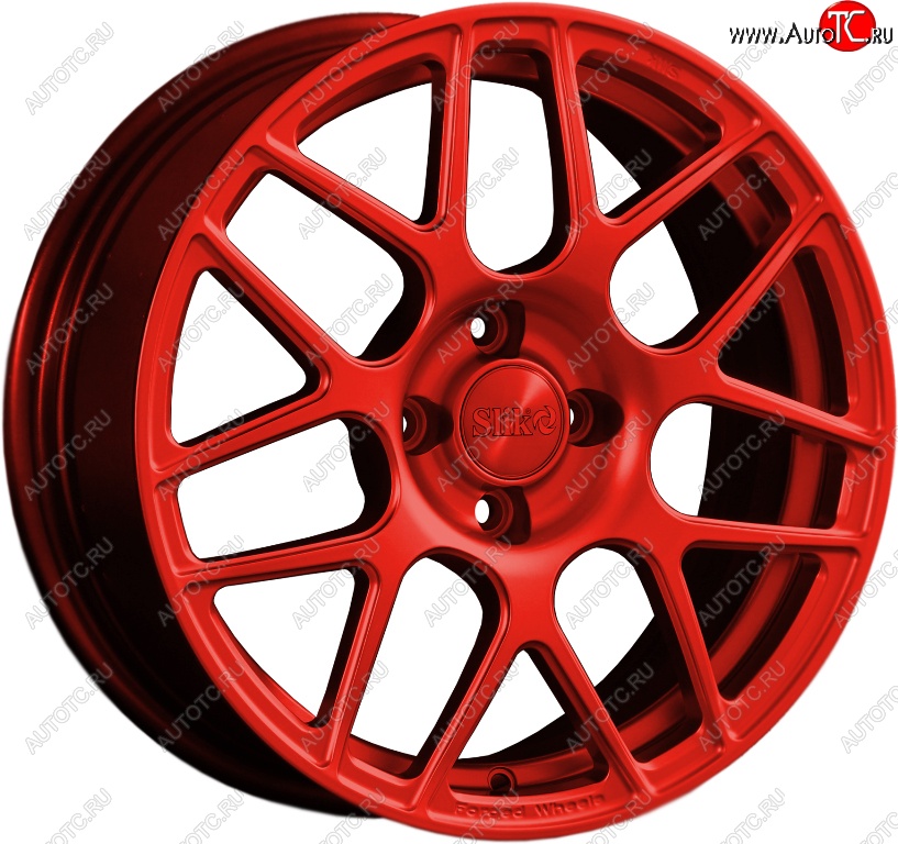 19 449 р. Кованый диск Slik premium R16x6.5 Candy RED красный 6.5x16   (Цвет: Candy RED красный 6.5x16)  с доставкой в г. Воронеж