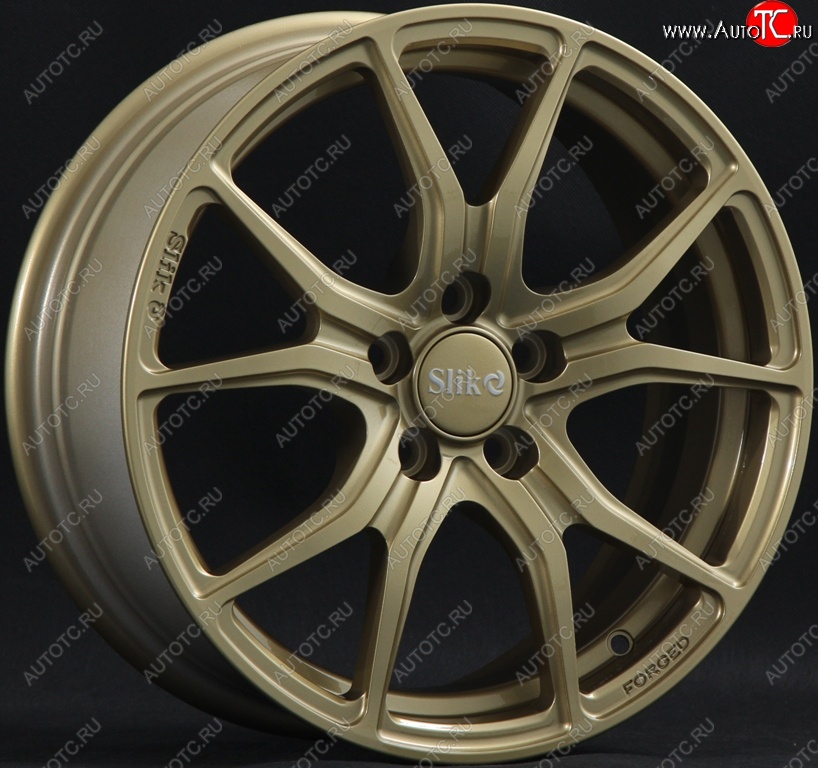19 449 р. Кованый диск Slik premium R16x6.5 Золотой (G) 6.5x16 Nissan Teana 1 J31 дорестайлинг (2003-2005) 5x114.3xDIA66.1xET45.0 (Цвет: G)