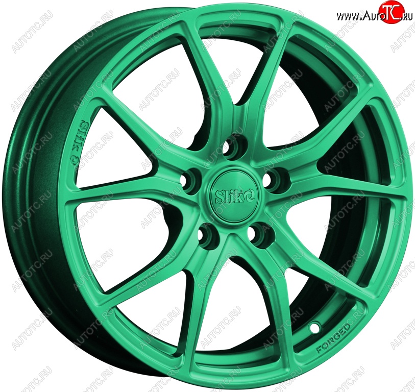 19 449 р. Кованый диск Slik premium R16x6.5 Candy Green изумрудно-зеленый 6.5x16   (Цвет: Candy Green изумрудно-зеленый 6.5x16)  с доставкой в г. Воронеж