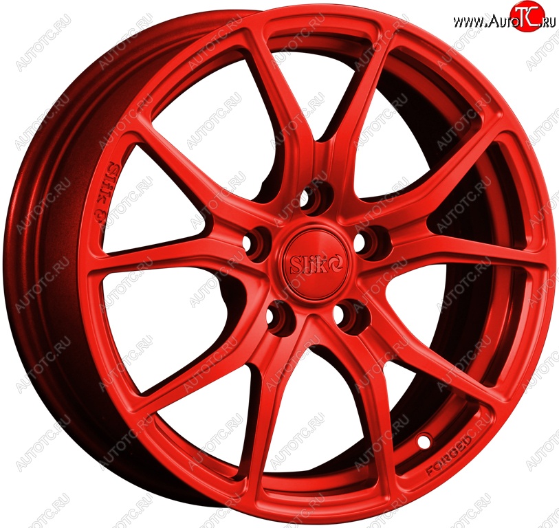 19 449 р. Кованый диск Slik premium R16x6.5 Candy RED красный 6.5x16   (Цвет: Candy RED красный 6.5x16)  с доставкой в г. Воронеж