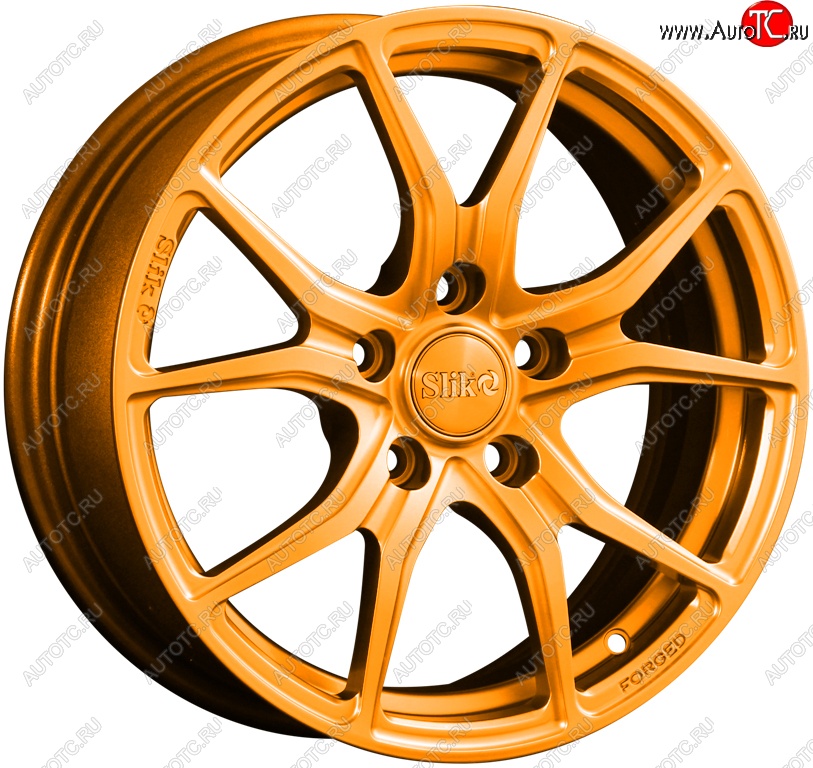 19 449 р. Кованый диск Slik premium R16x6.5 Ярко-оранжевый (ORANGE) 6.5x16   (Цвет: ORANGE)  с доставкой в г. Воронеж