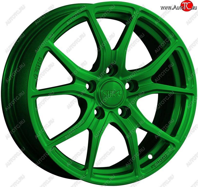 19 449 р. Кованый диск Slik premium R16x6.5 Зеленый (GREEN) 6.5x16   (Цвет: GREEN)  с доставкой в г. Воронеж