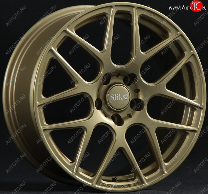 25 999 р. Кованый диск Slik premium R17x7.5 Золотой (G) 7.5x17   (Цвет: G)  с доставкой в г. Воронеж