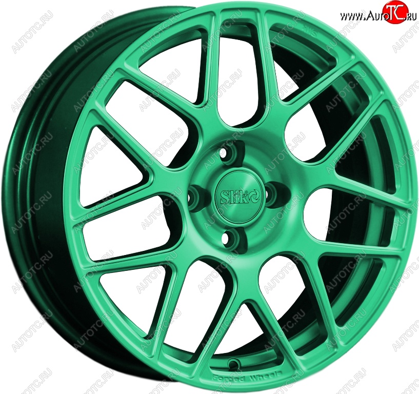 25 999 р. Кованый диск Slik premium R17x7.5 Candy Green изумрудно-зеленый 7.5x17   (Цвет: Candy Green изумрудно-зеленый 7.5x17)  с доставкой в г. Воронеж