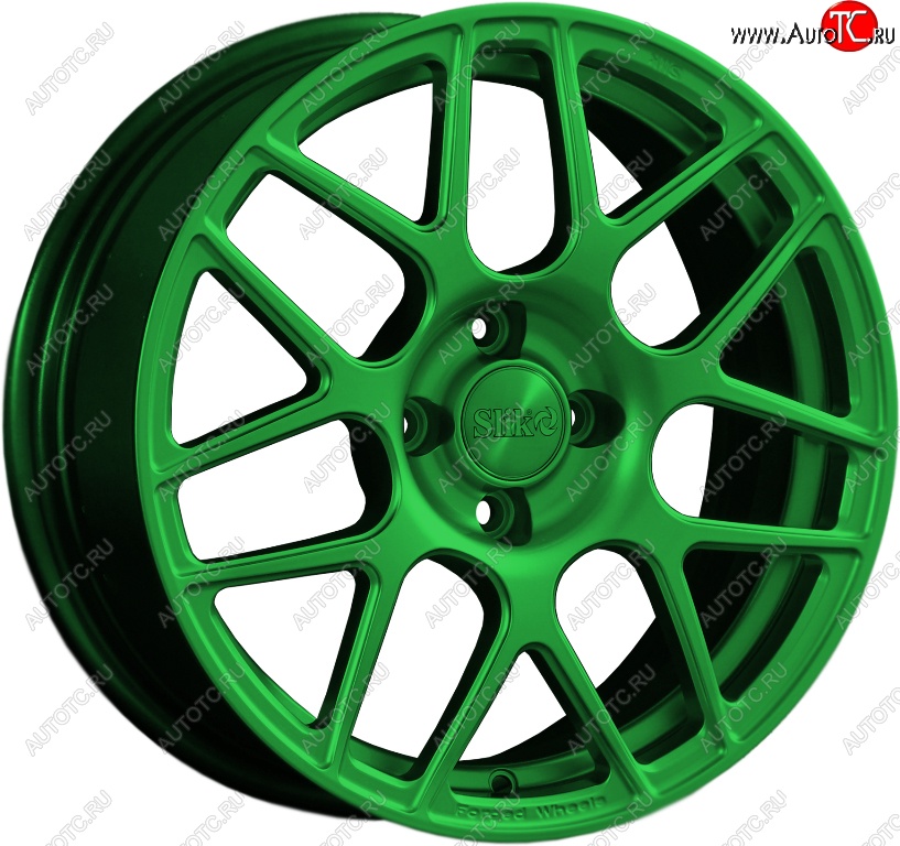 25 999 р. Кованый диск Slik premium R17x7.5 Зеленый (GREEN) 7.5x17   (Цвет: GREEN)  с доставкой в г. Воронеж