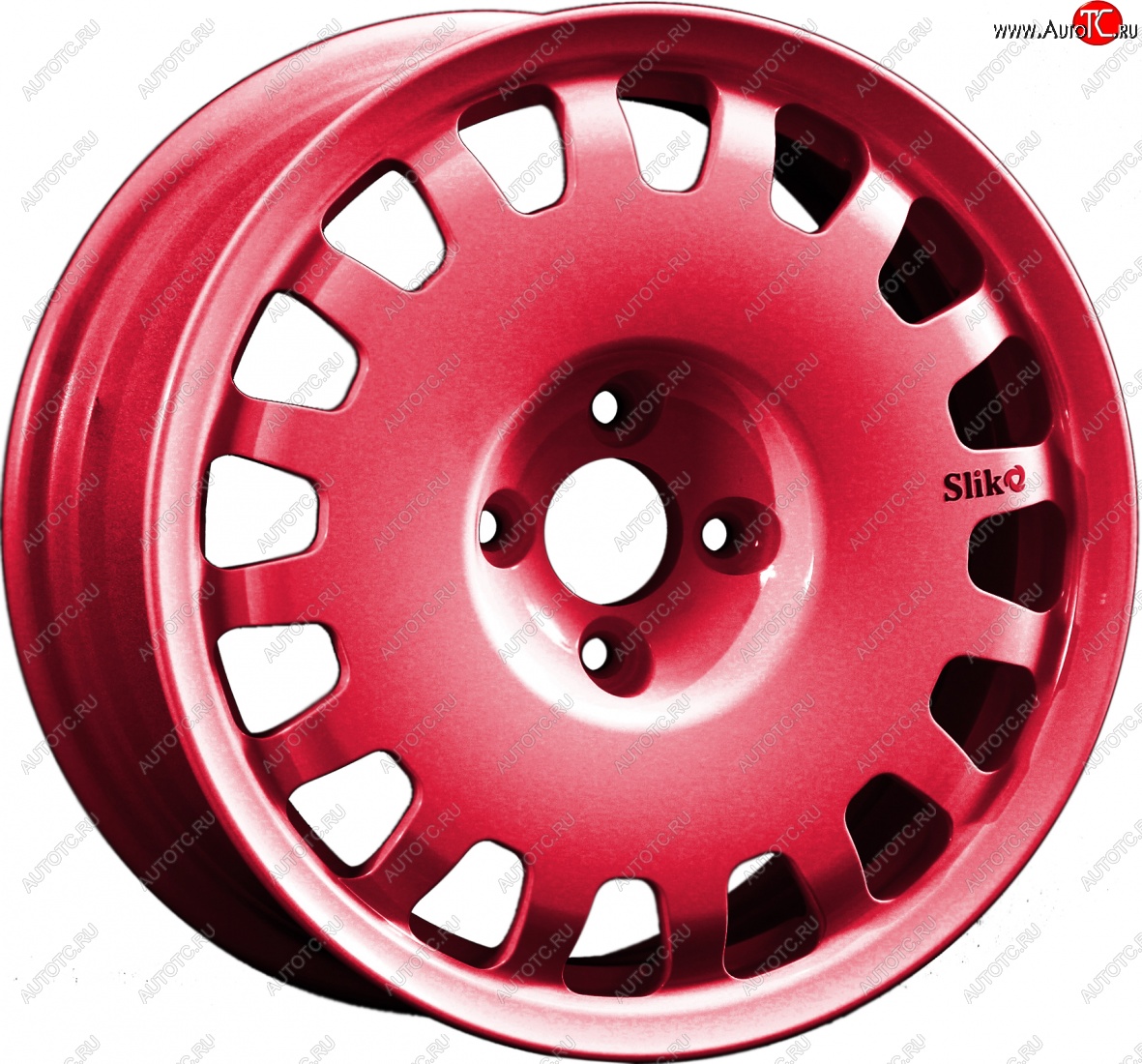 15 249 р. Кованый диск Slik Sport 6.5x15 (Candy рубиновый) 6.5x15/4-5x98-120 D54.1-72.6   (Цвет: Candy рубиновый)  с доставкой в г. Воронеж