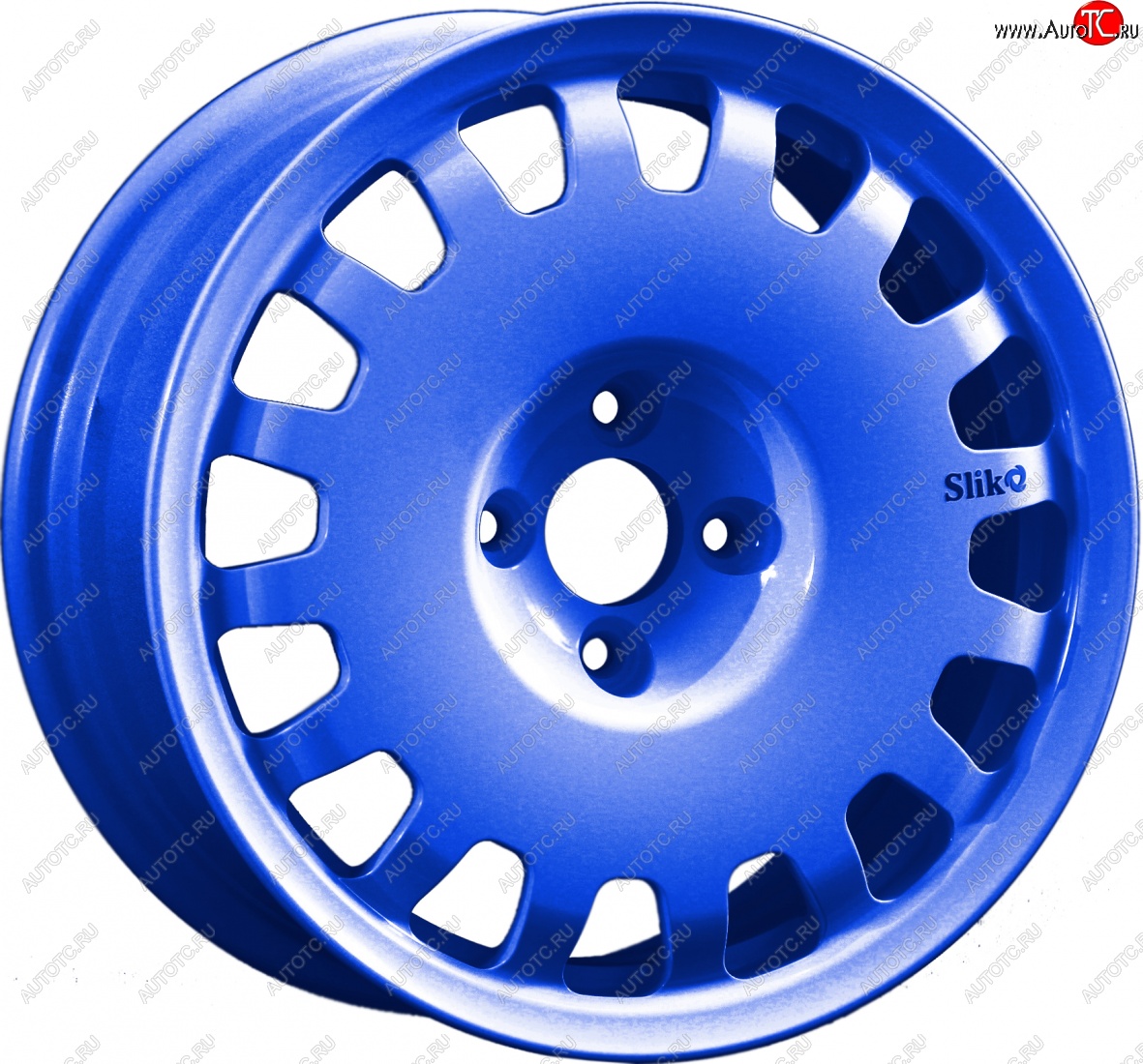 15 249 р. Кованый диск Slik Sport 6.5x15 (Синий) 6.5x15/4-5x98-120 D54.1-72.6   (Цвет: Синий)  с доставкой в г. Воронеж