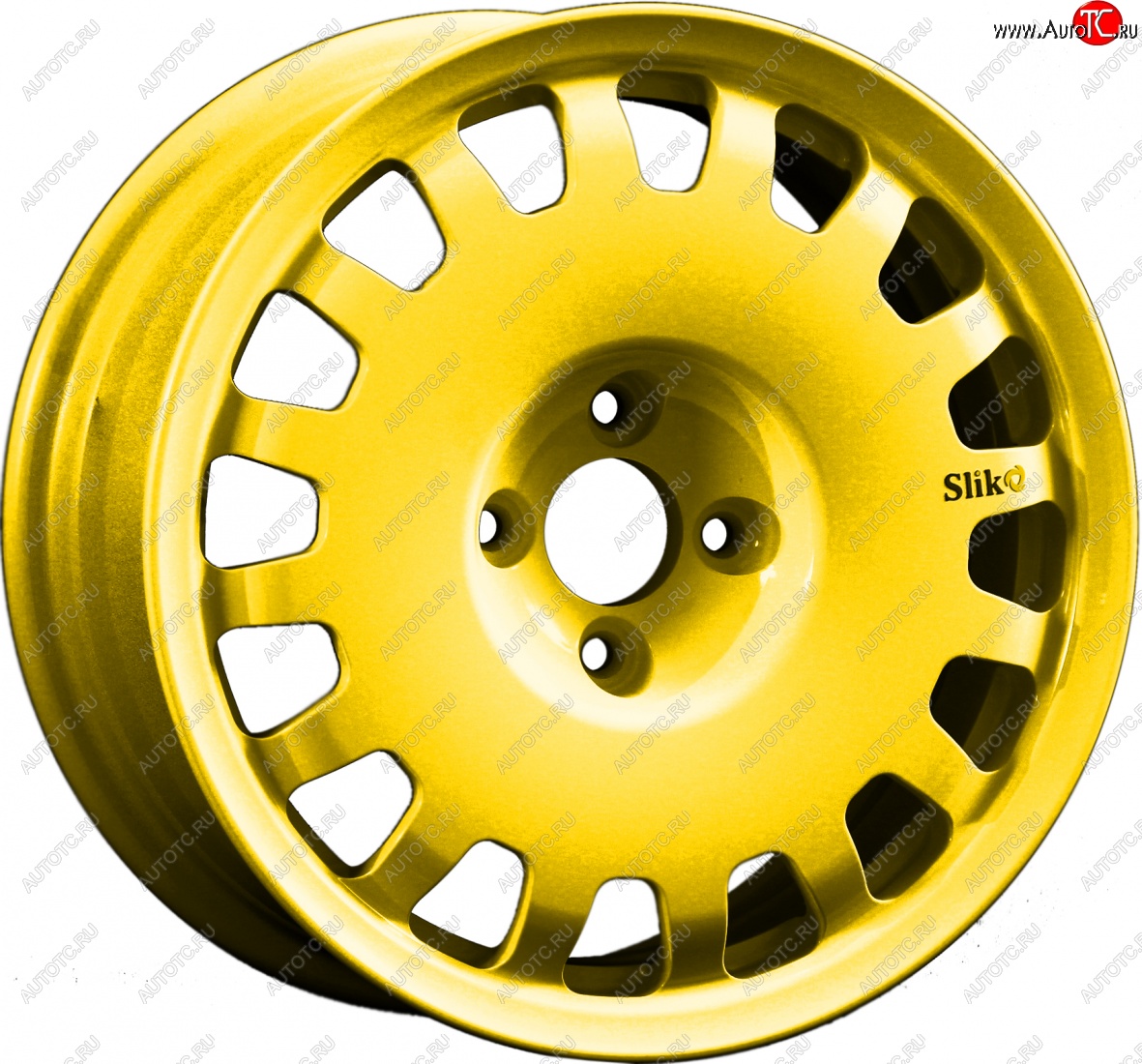 15 249 р. Кованый диск Slik Sport 6.5x15 (Ярко-желтый RAL 1021) 6.5x15/4-5x98-120 D54.1-72.6   (Цвет: Ярко-желтый RAL 1021)  с доставкой в г. Воронеж