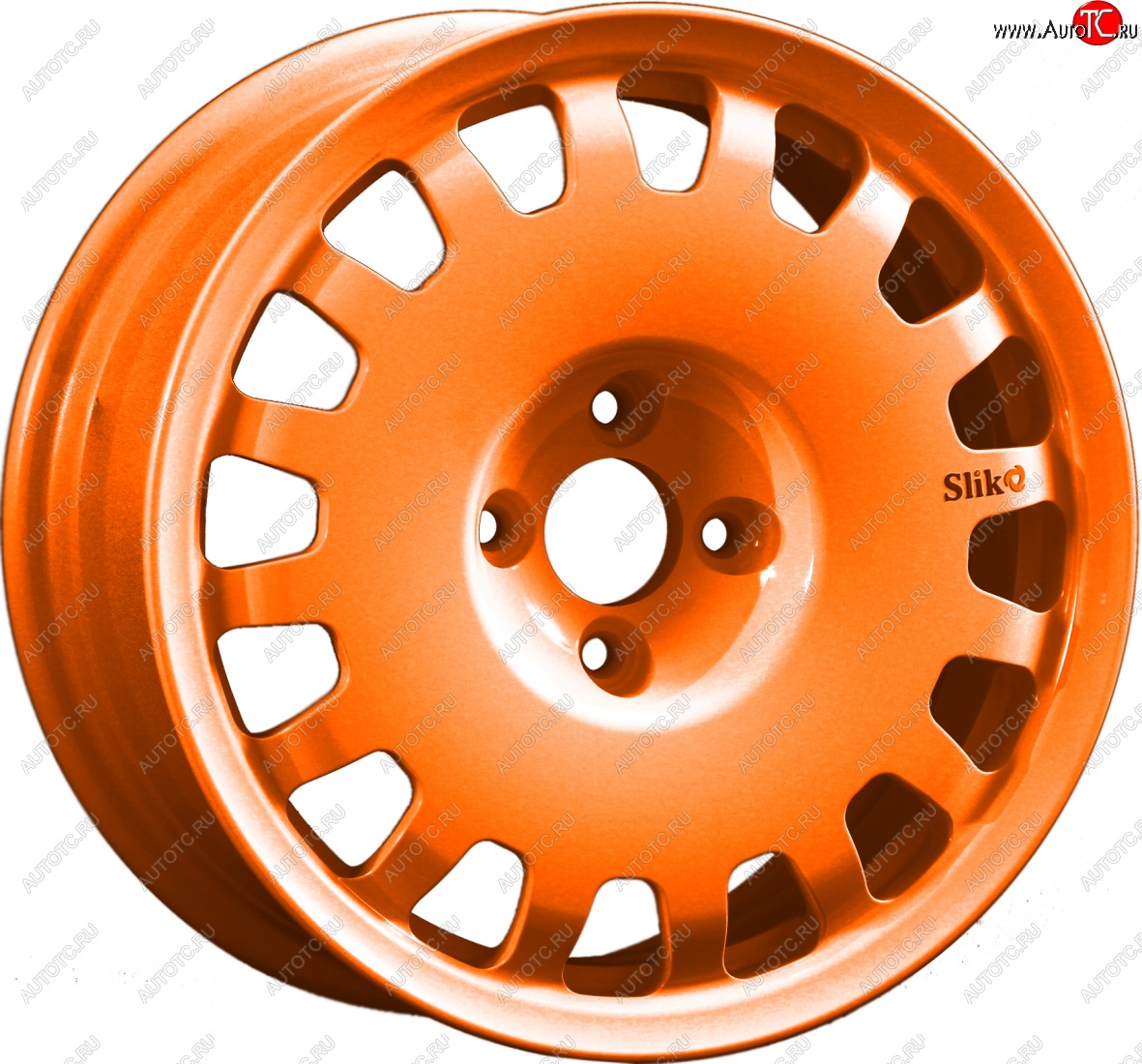 15 249 р. Кованый диск Slik Sport 6.5x15 (Ярко-оранжевый) 6.5x15/4-5x98-120 D54.1-72.6   (Цвет: Ярко-оранжевый)  с доставкой в г. Воронеж