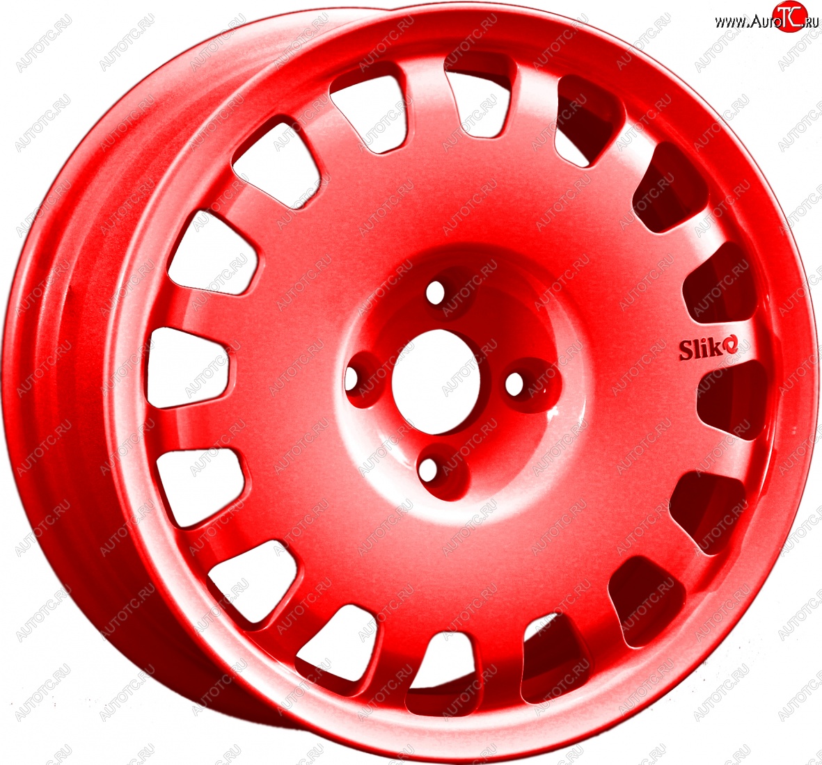 15 249 р. Кованый диск Slik Sport 6.5x15 (RAL 3026 ярко-алый) 6.5x15/4-5x98-120 D54.1-72.6   (Цвет: RAL 3026 ярко-алый)  с доставкой в г. Воронеж