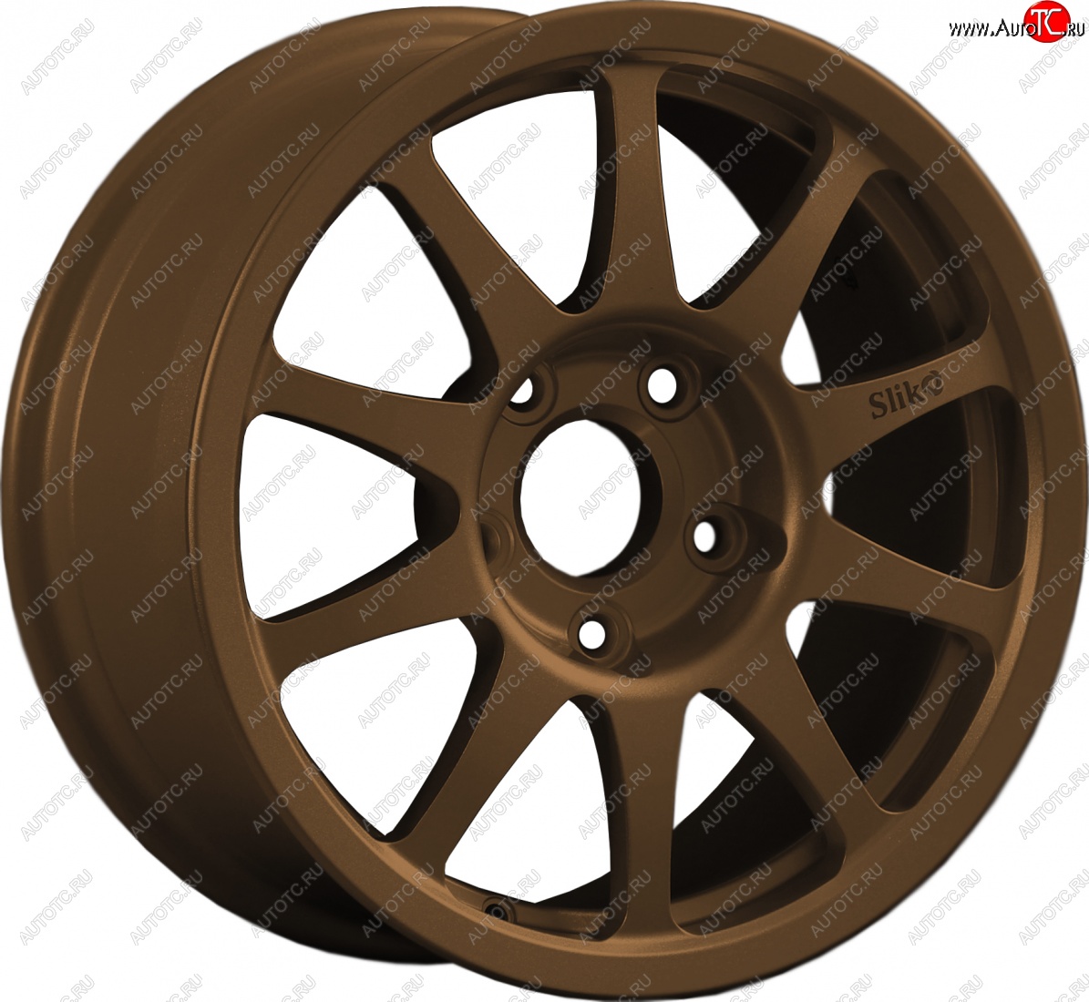 24 899 р. Кованый диск Slik Sport 7x15 (Металлик коньячная бронза. Матовый)   (Цвет: Металлик коньячная бронза. Матовый)  с доставкой в г. Воронеж