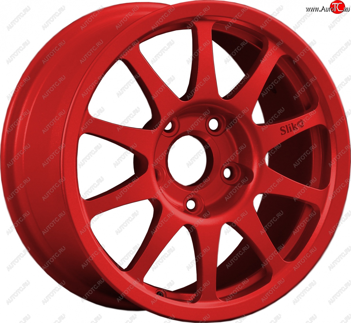 24 899 р. Кованый диск Slik Sport 7x15 (Красный)   (Цвет: Красный)  с доставкой в г. Воронеж