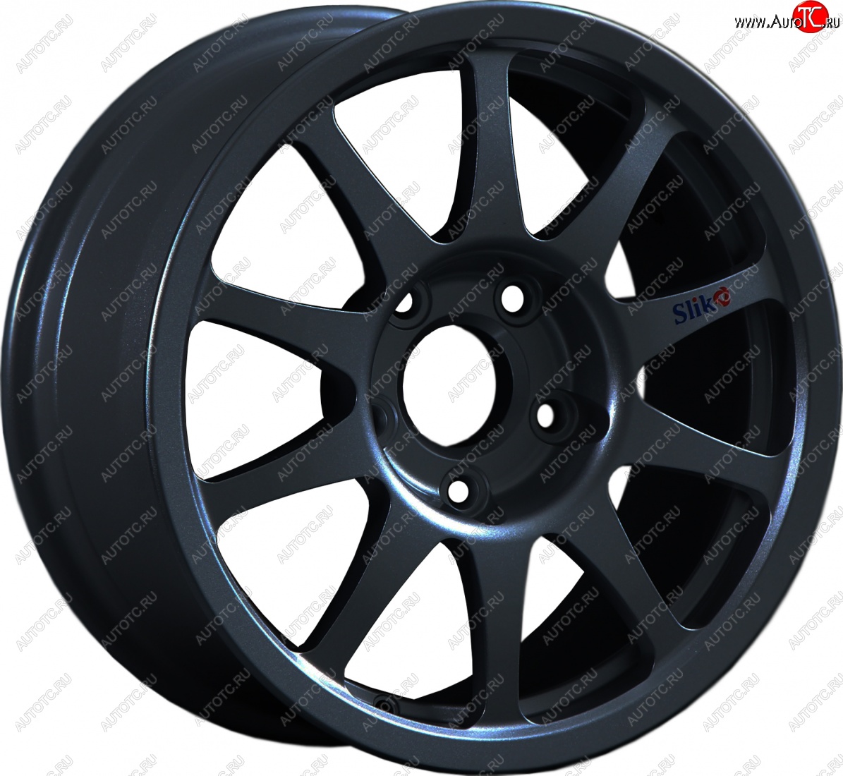 24 899 р. Кованый диск Slik Sport 7x15 (Черный глянцевый)   (Цвет: Черный глянцевый)  с доставкой в г. Воронеж