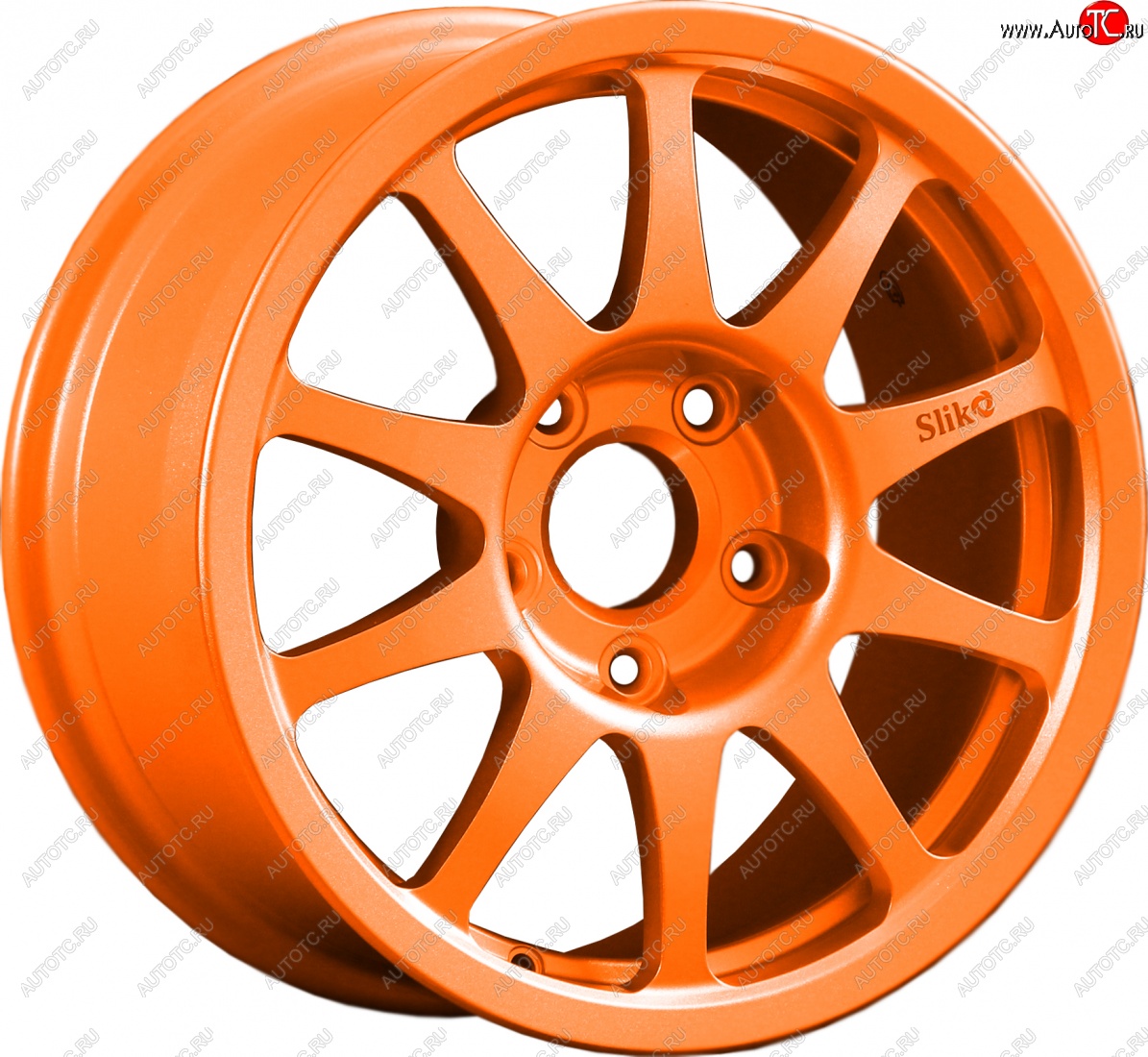 24 899 р. Кованый диск Slik Sport 7x15 (Ярко-оранжевый)   (Цвет: Ярко-оранжевый)  с доставкой в г. Воронеж