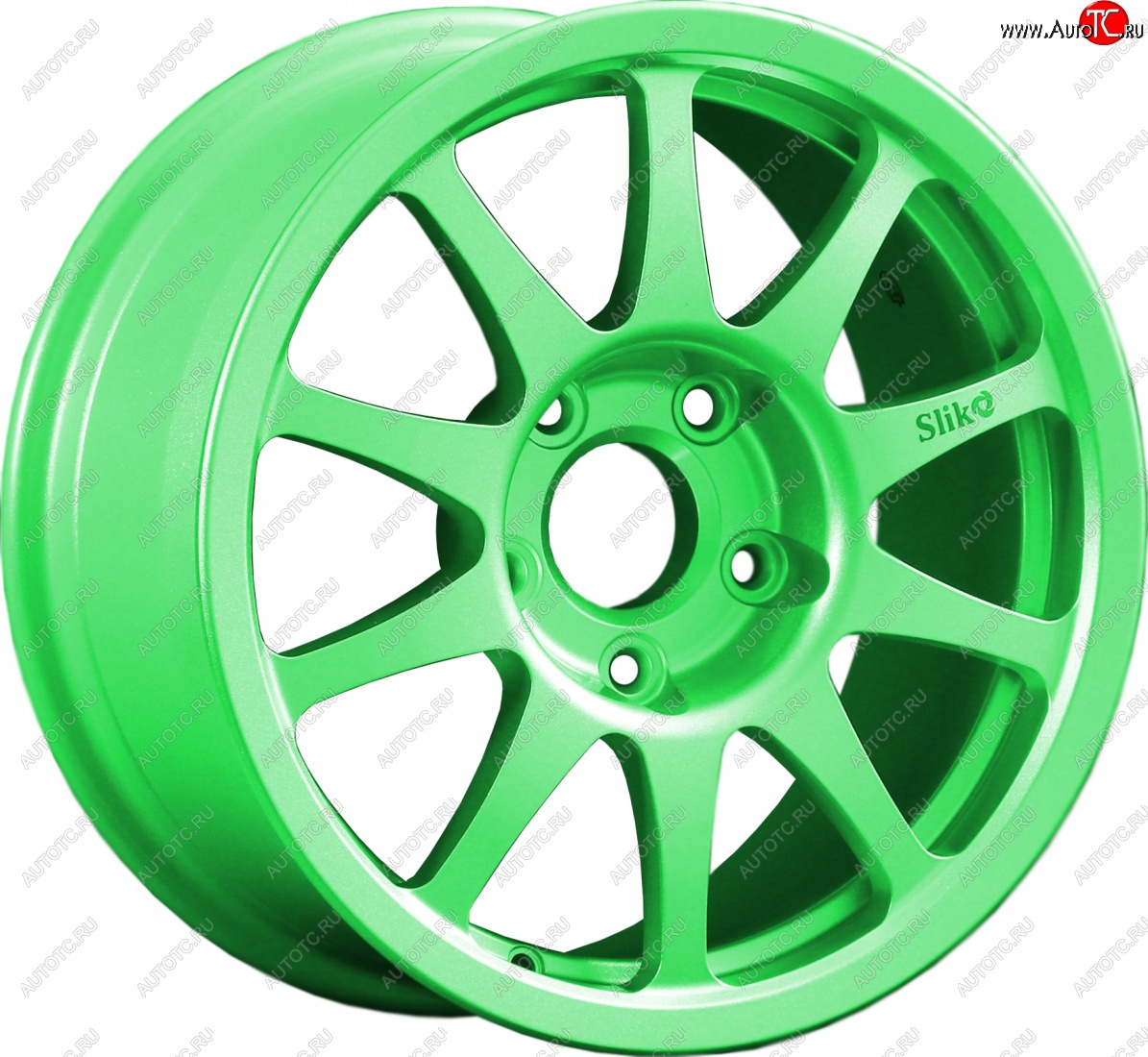 24 899 р. Кованый диск Slik Sport 7x15 (RAL 6038 ярко-зеленый)   (Цвет: RAL 6038 ярко-зеленый)  с доставкой в г. Воронеж
